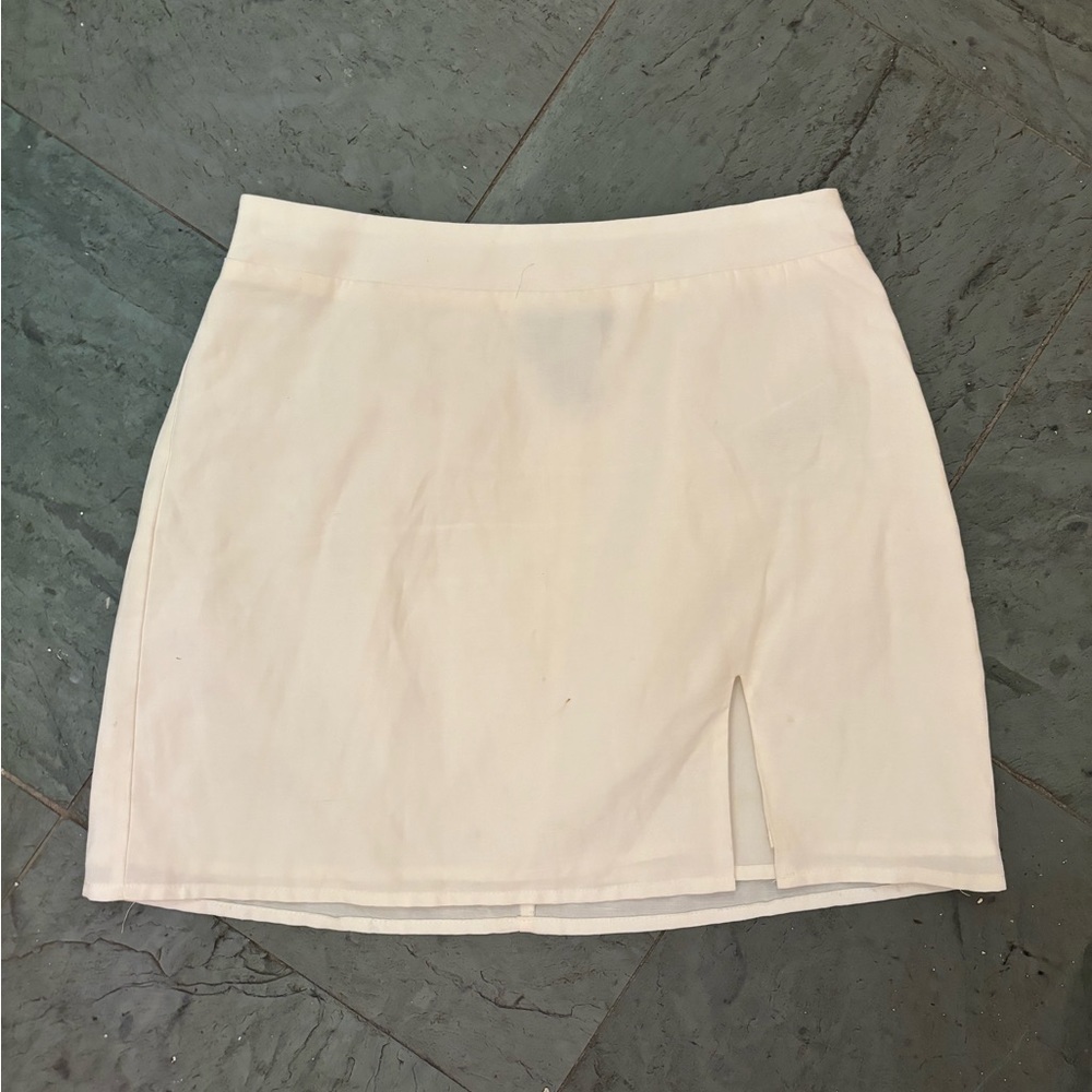 Linen Mini Skirt